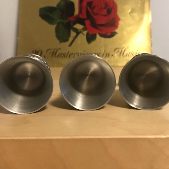 WMF Zinn Pewter shot cups/chalice/goblet. Memorial of Carl Spitzweg (1808-1885). - Picture 5 of 6